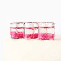 Свечи гелевые новогодние «Мечтай» на Новый год на Новый год, 3 шт, розовые, 2,5 х2,5 х 2,5 см Свечи гелевые новогодние «Мечтай» на Новый год на Новый год, 3 шт, розовые, 2,5 х2,5 х 2,5 см