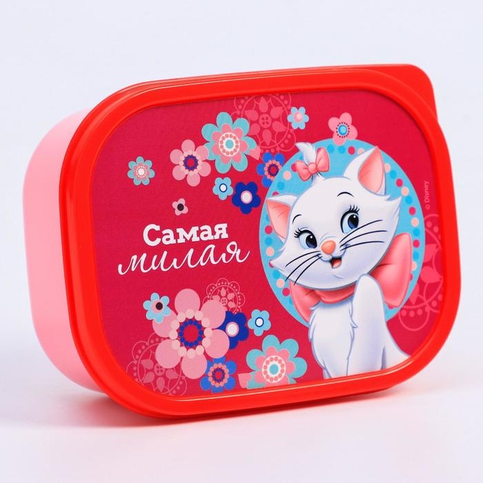 Ланч-бокс прямоугольный, 500 мл, Кошечка Мари Ланч-бокс прямоугольный, 500 мл, Кошечка Мари "Самая милая"