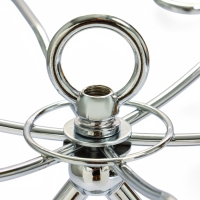 Подставка для бокалов, серебристая, на 6 бокалов Подставка для бокалов, серебристая, на 6 бокалов