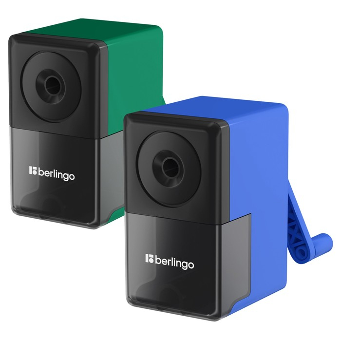 Точилка механическая, пластиковый корпус, индивидуальная упаковка, микс