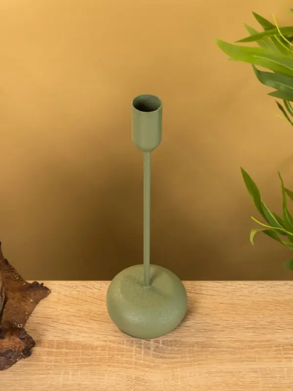 Подсвечник на 1 свечу текстурный "Болотный" 8х8х25,5 см