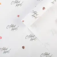 Упаковочная бумага на новый год крафтовая &laquo;С новым годом!&raquo;, 70 х 100 см