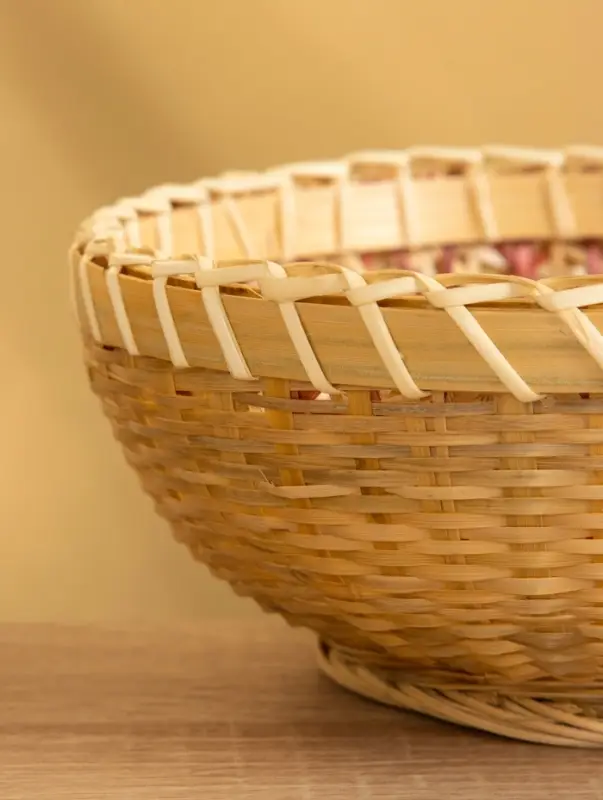 Фруктовница бамбуковая 19 см