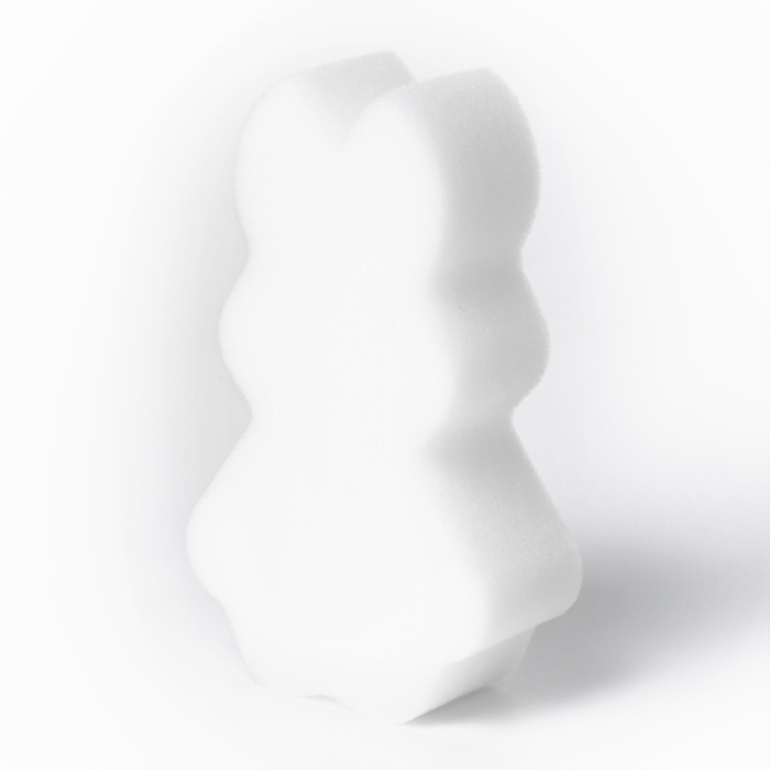 Губка для купания &laquo;Зверушки&raquo;, 14&times;9&times;4 см, сверхмягкий поролон, белая