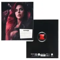 Тетрадь в линейку 24 листа, 5 видов МИКС, обложка мелованный картон, &laquo;Мстители&raquo;