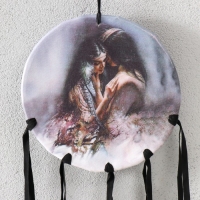 Ловец снов 80 "Объятия" круг d=16 см