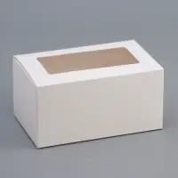 Коробка складная с окном 16&times;10&times;8 см