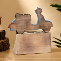 Календарь настольный &laquo;Мопед&raquo;, 14&times;5.5&times;14 см, дерево, синий