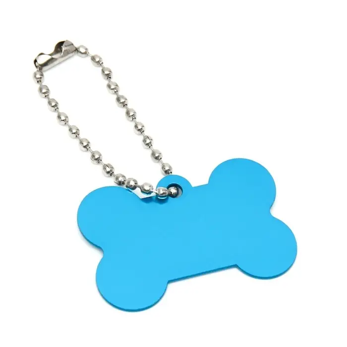 Адресник под гравировку "Косточка", 3,8 х 2,5 см, фасовка 6 шт, микс