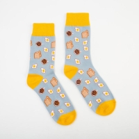 Носки MINAKU &laquo;Яичница&raquo;, размер 36-41 (23-27 см)