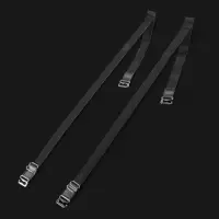 Лямки для бюстгальтера, силиконовые, фурнитура металл, 1 см, 37 см, пара, прозрачные