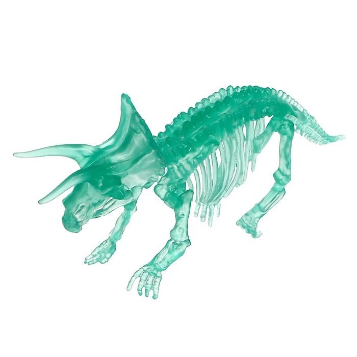 3D пазл &laquo;Трицератопс&raquo;, кристаллический, 10 деталей