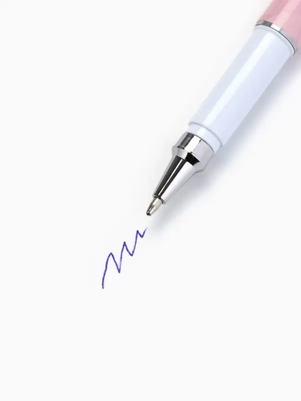 Ручка в открытке "С 8 Марта", шариковая, синяя паста, 1,0 мм