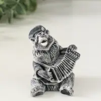 Сувенир "Медведь играет на гармошке" 6,3 см