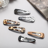 Невидимка для волос "Беатрис" (набор 6 шт) лео, 5 см, золото Невидимка для волос "Беатрис" (набор 6 шт) лео, 5 см, золото