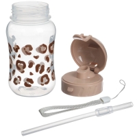 Поильник-непроливайка с трубочкой,от 9 мес., 270 мл., &laquo;Леопард&raquo;, M&B