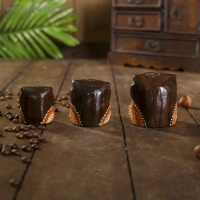 Сувенирный набор дерево "Совы с листьями"(3 шт) 6х14х7 см Сувенирный набор дерево "Совы с листьями"(3 шт) 6х14х7 см