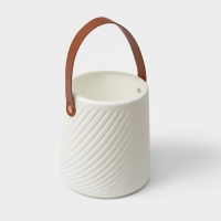 Ваза для цветов LaDо́m &laquo;Ведёрко&raquo;, 2,8 л, 18&times;16,5&times;14 см, цвет белый