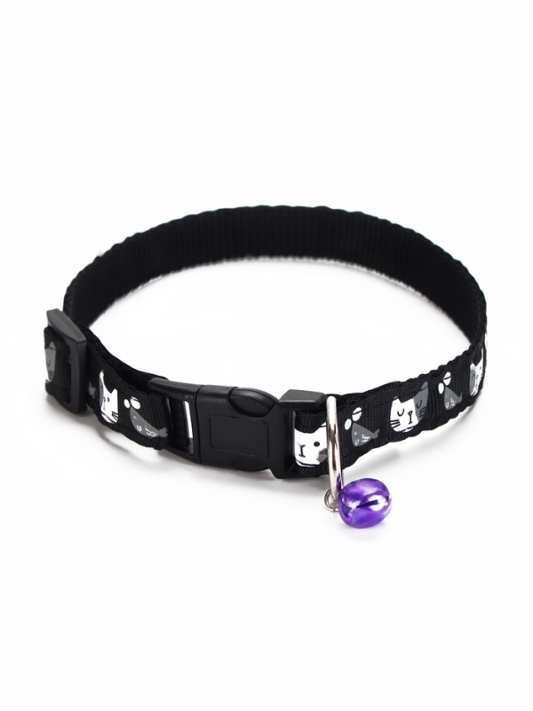 Ошейник "Котята", 40 х 1,5 см, черный