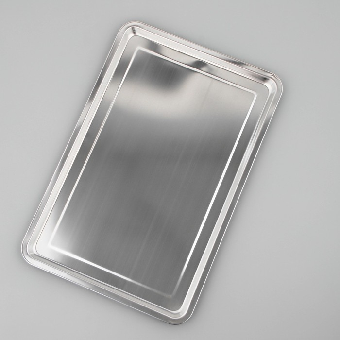 Поднос из нержавеющей стали, 59,5&times;39,5&times;1,5 см
