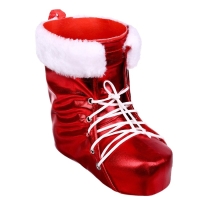 Конфетница &laquo;Сапожок&raquo;, на шнуровке, цвет красный