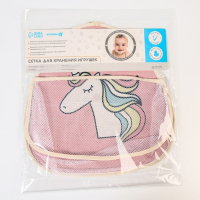 Сетка для хранения игрушек в ванной с петелькой &laquo;Единорог&raquo;