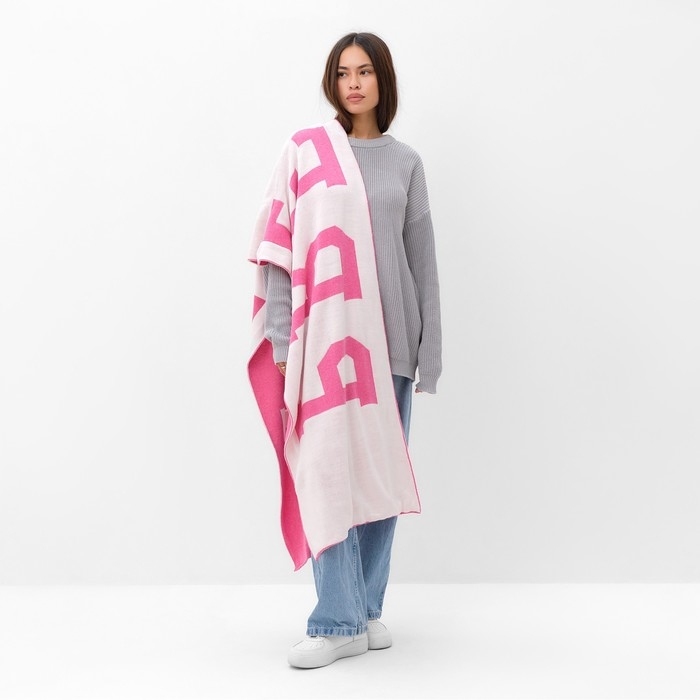 Шарф женский двусторонний MIST розовый, размер 47*226см Шарф женский двусторонний MIST розовый, размер 47*226см