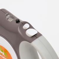 Рулетка "Пижон" с фонариком, прорезиненная ручка, 5 м, серая Рулетка "Пижон" с фонариком, прорезиненная ручка, 5 м, серая