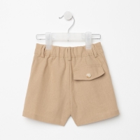Шорты детские MINAKU: Cotton Collection цвет бежевый, рост 122 Шорты детские MINAKU: Cotton Collection цвет бежевый, рост 122