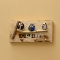 Вешалка "HOME SWEET HOME" дерево Албезия 30х6х15 см