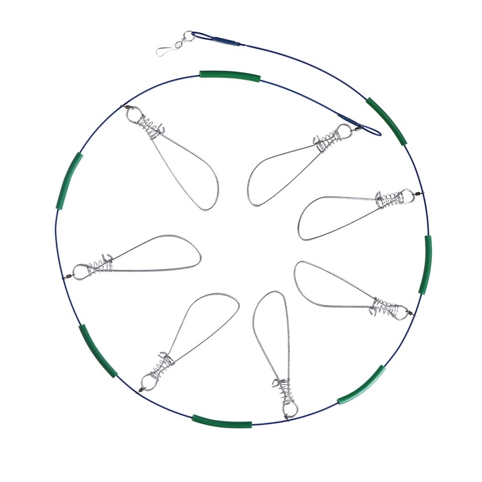 Кукан металлический, 7 карабинов