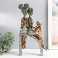 Сувенир полистоун подсвечник "Дети на горке, с кувшинами" под бронзу 19,5х10х35 см Сувенир полистоун подсвечник "Дети на горке, с кувшинами" под бронзу 19,5х10х35 см