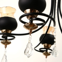 Люстра "Лира" 5хЕ27 40Вт черный 60х60х85 см BayerLux Люстра "Лира" 5хЕ27 40Вт черный 60х60х85 см BayerLux