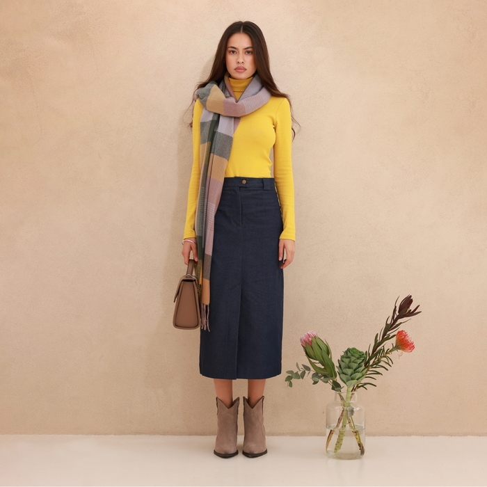 Водолазка женская MINAKU: Basic line цвет горчица, размер 46 Водолазка женская MINAKU: Basic line цвет горчица, размер 46