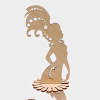 Салфетница деревянная &laquo;Сирена&raquo;, 25&times;13&times;13 см