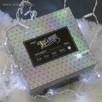 Гирлянда &laquo;Занавес&raquo; 2 &times; 3 м, IP65, УМС, белая нить, 760 LED, свечение белое, мерцание белым, 220 В