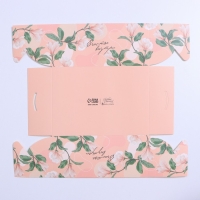 Коробка для капкейка, кондитерская упаковка, 6 ячеек &laquo;Счастье внутри&raquo;, 23 х 16 х 10 см