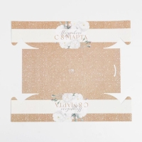 Коробка для капкейков, кондитерская упаковка с PVC крышкой, 6 ячеек &laquo;Цветы&raquo;, 8 марта, 23 х 16 х 10 см