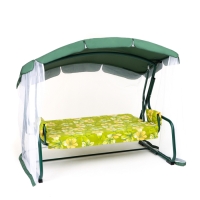 Качели садовые "Мадрид", 209 х 127 х 166 см, макс. нагрузка 220 кг, цвет зеленый Качели садовые "Мадрид", 209 х 127 х 166 см, макс. нагрузка 220 кг, цвет зеленый