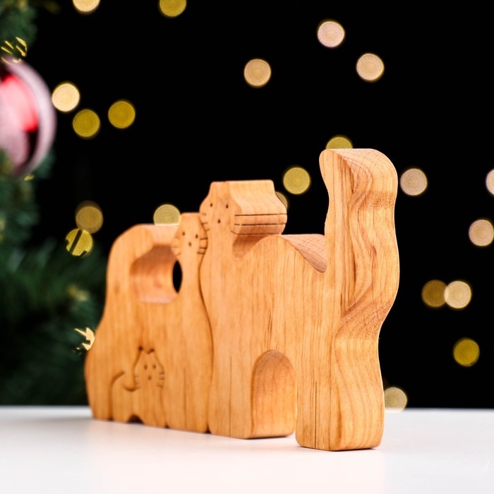 Сувенир-пазл Сувенир-пазл "Семья котов", 3 шт ,15,5х10,5 см