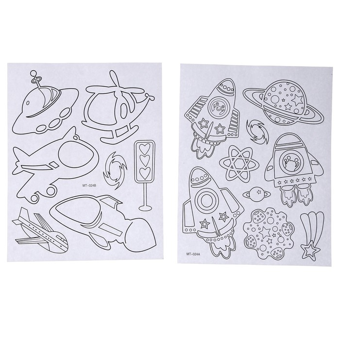 Набор для творчества: изготовление топперов, раскраска-наклейки &laquo;Космос&raquo;