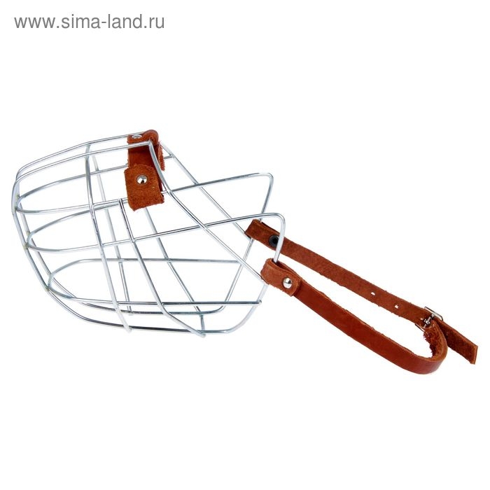 Намордник металлический Зооник №6 (дог, сенбернар, овчарка), ДС 10,5 см, ОМ 41 см, микс Намордник металлический Зооник №6 (дог, сенбернар, овчарка), ДС 10,5 см, ОМ 41 см, микс