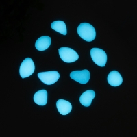 Декор для творчества пластик светится в темноте "Белые камешки" набор 12 шт Декор для творчества пластик светится в темноте "Белые камешки" набор 12 шт