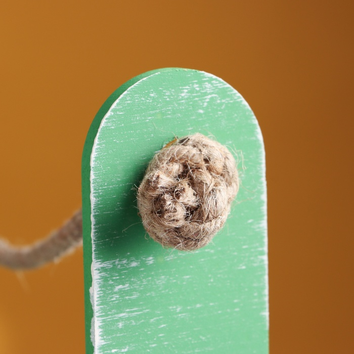 Набор кашпо деревянных 2 в 1 (25.5&times;15&times;30; 20&times;12&times;23) "Прованс", зелёный