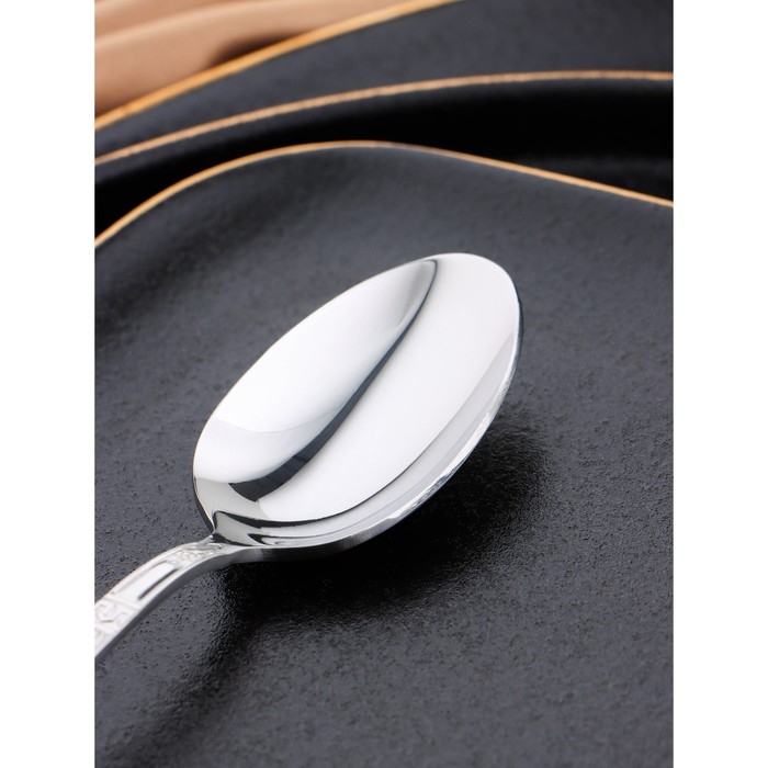 Ложка чайная &laquo;Беркли&raquo;, длина 14,4 см, толщина 2 мм, цвет серебряный