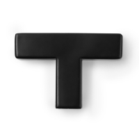 Ручка кнопка SQUARE CAPPIO RSC008, нержавеющая сталь, цвет черный