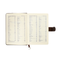 Ежедневник недатированный А5, 140л, клетка, к/зам, с ручкой, в подар. короб., Коричневый Ежедневник недатированный А5, 140л, клетка, к/зам, с ручкой, в подар. короб., Коричневый