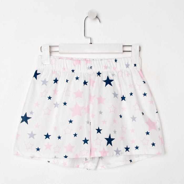 Шорты женские KAFTAN Шорты женские KAFTAN "Pink stars", размер 44-46, белый