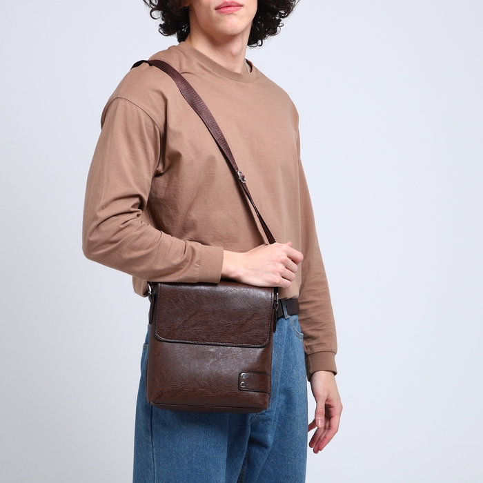 Сумка мужская, цвет коричневый Сумка мужская, цвет коричневый