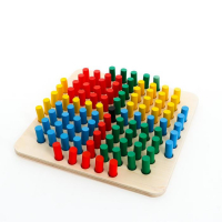 Мозаика деревянная &laquo;Весёлые столбики&raquo;